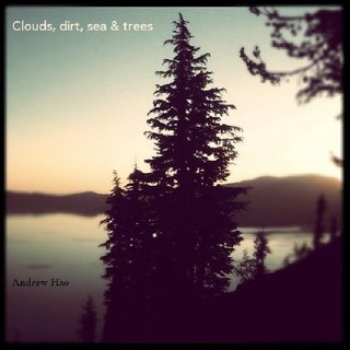 Clouds, dirt, sea & trees