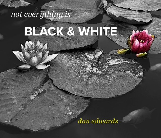 not everything is BLACK & WHITE