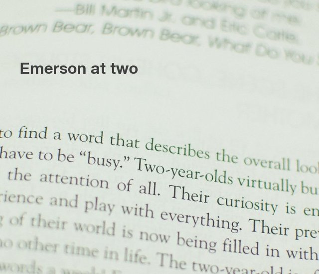 Emerson at two